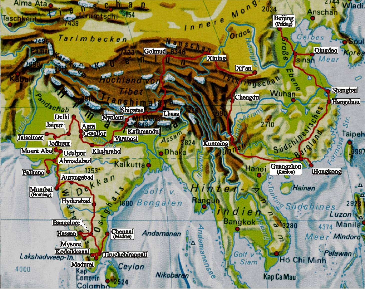 Landkarte im Detail